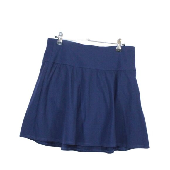 LL Bean Shaping Swimwear Swim Skirt Darkest Navy Size 14 - Picture 1 of 11